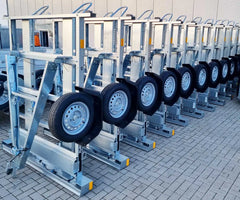 Motorradanhänger Kippdeichsel für zwei Motorräder 750kg Motorradtransporter