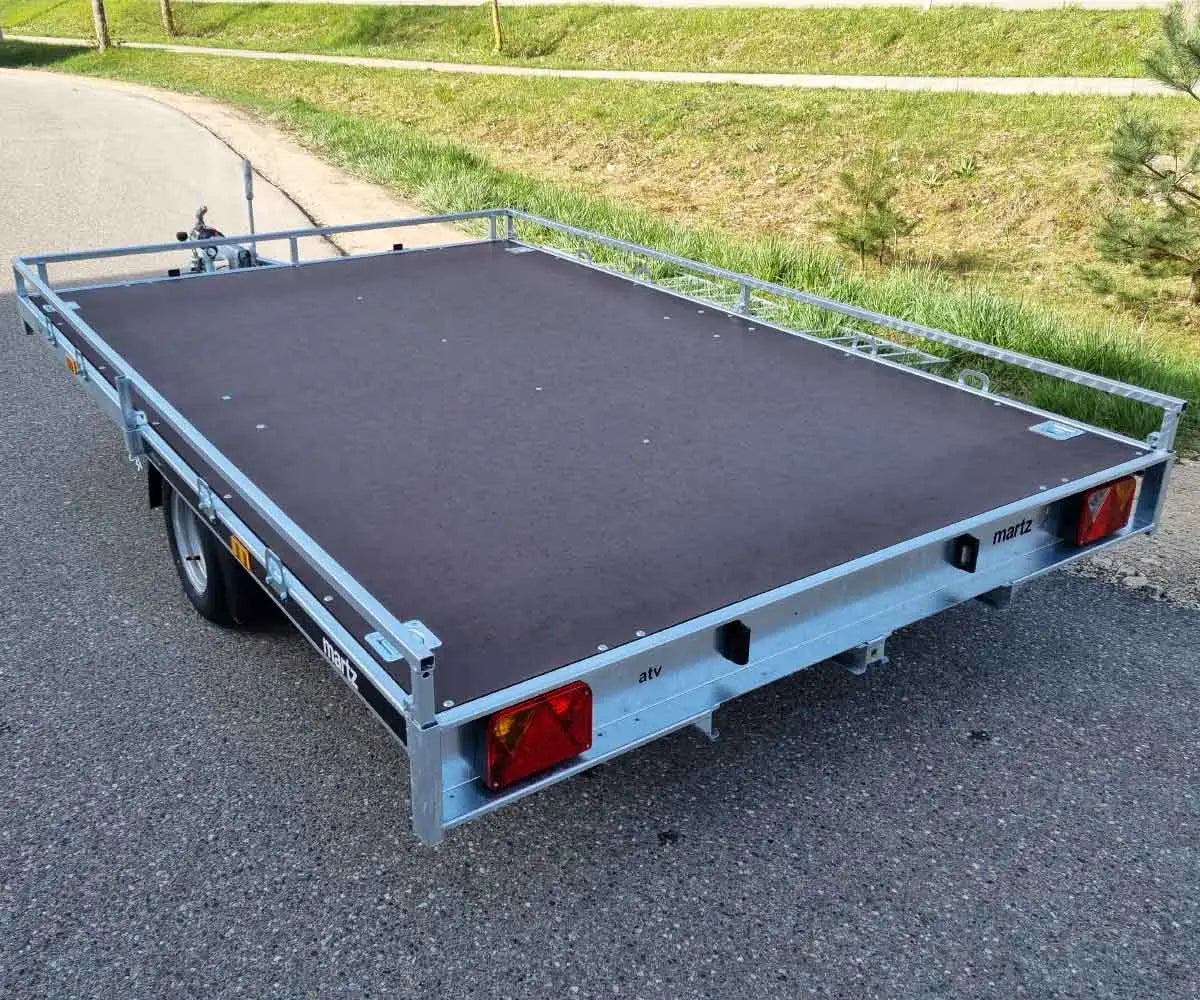 PKW Auto Anhänger Plattformanhänger mit Rampen 1000kg