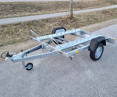 Motorradanhänger Kippdeichsel für zwei Motorräder 750kg Motorradtransporter
